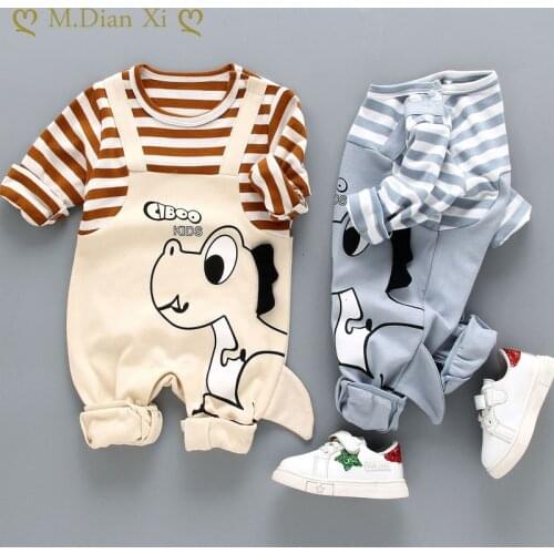 0-24M Baby Jumpsuit for Boys and Girls Long-sleeved Jumpsuit for Baby Cute Cartoon Mountaineering Clothes Outing Clothes