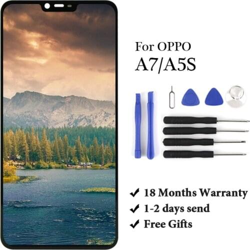 For OPPO A7 A5S LCD Display Tested For OPPO A5S LCD Display Screen with Touch screen Complete Assembly For OPPO A7 A5S LCD