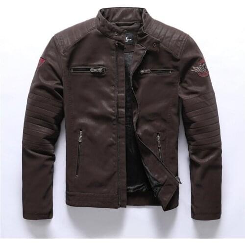 Мужские куртки из искусственной кожи DOMBBFY China At AliExpress