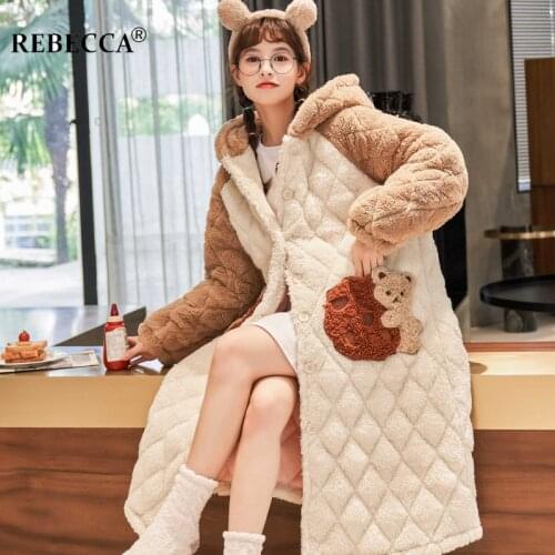 HGH&WYW Women's Winter Bathrobes