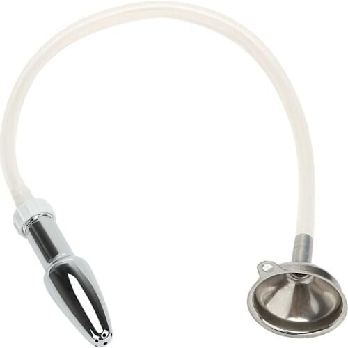 IKOKY Bathroom Funnel Anal Shower Vagina Enema Plug Shower Erotic Toys Anal Cleaner Tube Sex Toys for Men Women Gay