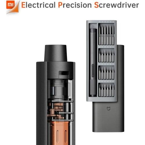 Xiaomi Mijia Electrical Precision Screwdriver Kit 2 Gear Torque 400 Screw 1 Type-C Charging Magnetic Aluminum Case Box 24 S2