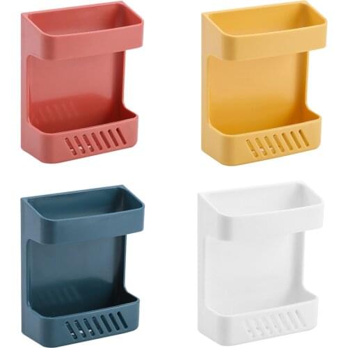 Wall Mounted Organizer Storage Box Remote Control Air Conditioner Storage Case Phone Plug Holder Wall Holder Stand Bracket