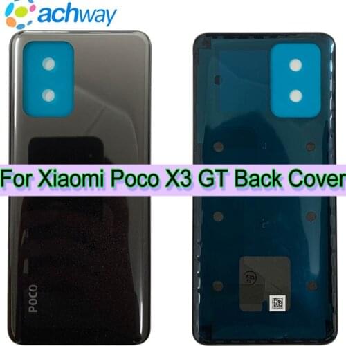 100% New For Xiaomi Poco X3 GT Battery Cover Back Glass Panel Rear Housing case 6.6 inch For Poco X3 GT Back battery Cover door