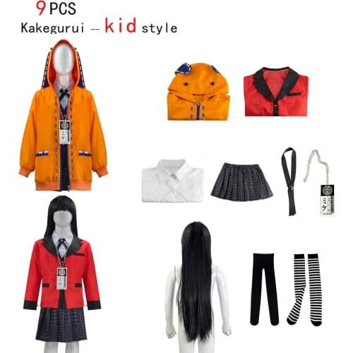 New anime for children Kakegurui cosplay Halloween Jabami Yumeko cosplay Costume Igarashi Sayaka Childrens school uniform 2020