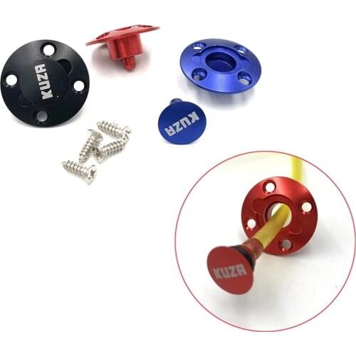 New KUZA CNC Alloy Fuel Filler Dot Plug Port for RC Aircraft Smoking System Fuel Gas Airplane Fuel Filler Port UAV Drone