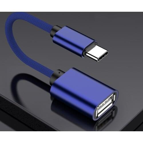 OTG USB 2.0 To Type C Cable For Samsung Galaxy A51 Adapter USB A Female to Type C For Xiaomi Huawei MacBook Mouse Gamepad Tablet