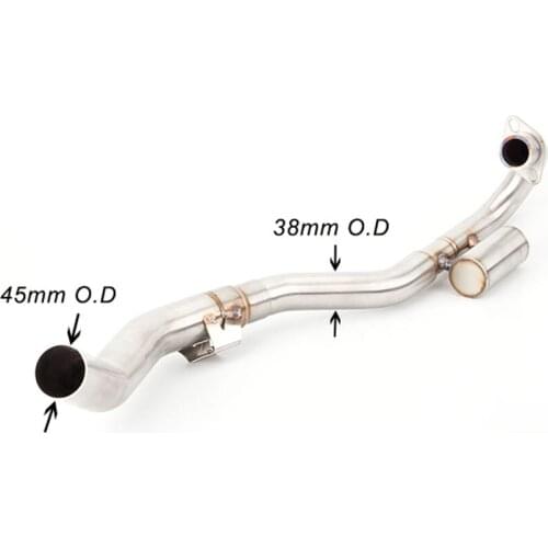 Front Full Systems Motorcycle Exhaust Motorcross Modified Muffler Stainless Steel For Honda CRF150F CRF230F CRF250R 2003-2016