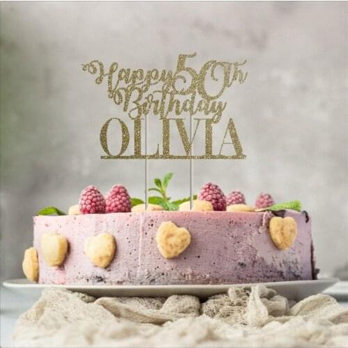 Personalised Name and Age Birthday Cake Topper. 20th, 30th, 40th, 50th, 60th, 70th,80th,90th, birthday custom name cake topper