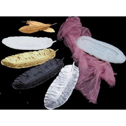 1PCS transparent silicone mold feather wings mold DIY dish plate tray crystal epoxy silicone mold