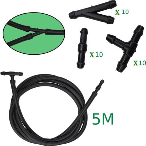 Splitter Connector T/Y/I Type Hose Universal Water Windshield Wiper Car