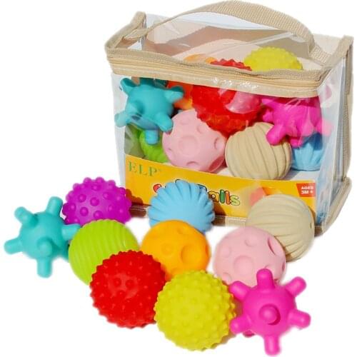 Baby Toy Ball Set Hands Touch Sensory Toys Massage Ball For Baby Develop Babys Tactile Senses Toy Baby Toys 0 12 Months