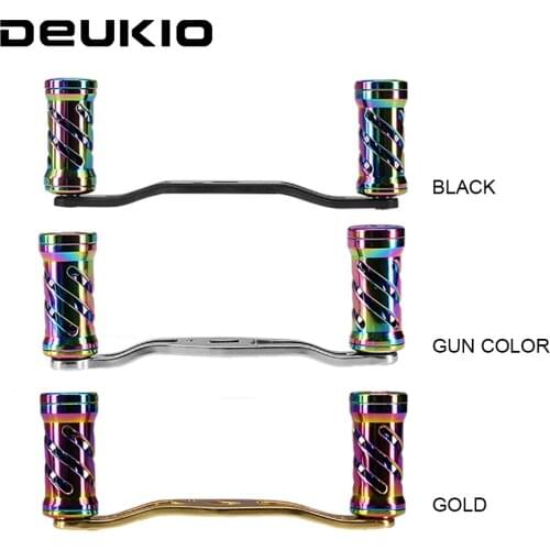 DEUKIO Aluminum Alloy Knob Fishing Reel Handle Carbon Dia 7mm Fishing Rocker Knob for Spinning Wheel Baitcasting Component