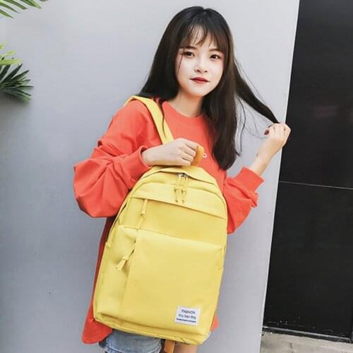 New Waterproof Nylon Backpack For Women Multi Pocket Travel Backpacks Female School Bag For Teenage Girls