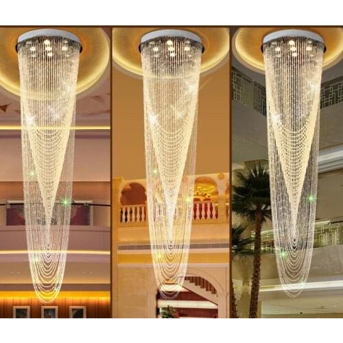 LED Modern Creative Ceiling Light Luxury K9 Crystal For Stairs Restaurant Living Room Home Lighting Engineering Light