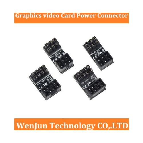 High quality Graphics video Card Power Connector 180 degree adapter with pcie PCI-e 6Pin 6-Pin 8Pin 8-Pin male female connecotor
