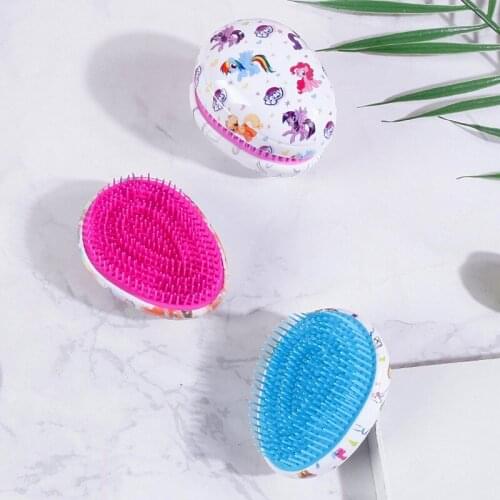 1PC Massage Hair Brush Tangle Detangle Smoothing Magic Handle Comb Anti-static Hair Styling Tool Salon Egg Shower Hairbrush Comb