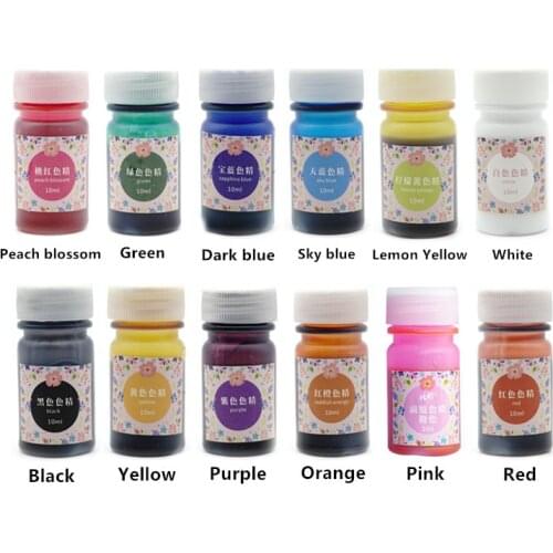 10ML Epoxy Resin Pigment DIY Coloring Dye pigment For DIY Jewelry uv resin Mold Making Handmade Sets kit
