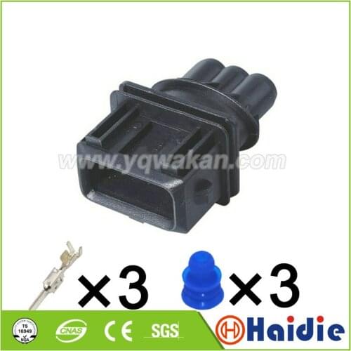 2sets 3pin tyco auto waterproof Throttle plug wiring harness cable connector 1-962581-1
