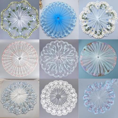 2Y Handmade DIY Clothing Accessories Wedding Floral Embroidery Lace Fabrics Curtains Sofa Sewing Lace Trim