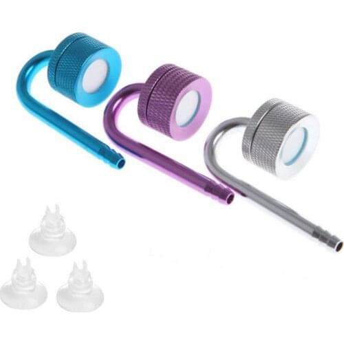 Aquarium CO2 Diffuser Fish Tank Bubble Atomizer Reactor Solenoid Regulator CO2 System Atomizer For Plant With Suction Cup 1PCS