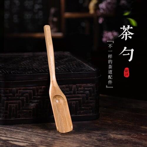 Pot of the world bamboo tea spoon kung fu tea tea tea accessories teaspoon shovel wood tea set 6 gentleman accessories