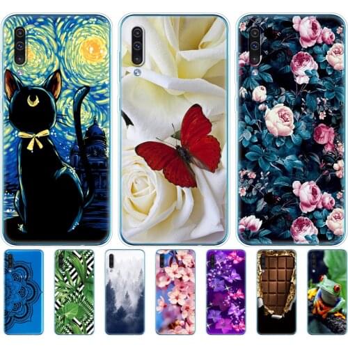 For Samsung Galaxy A50 Case Silicone Transparent Back Cover Phone For Samsung A50 A505 A505F SM-A505F Soft Case 6.4 coque bumper