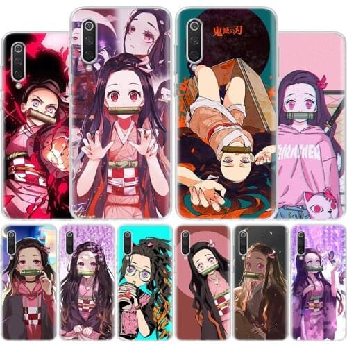 Demon Slayer Kamado Nezuko Cover Phone Case For Xiaomi Redmi Note 10 9 9S 8T 8 7 6 5 9A 6A 7A 8A 9C K20 S2 Pro Luxury Soft Coque