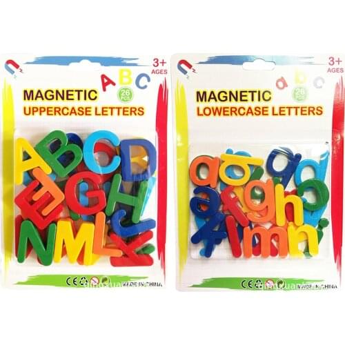 Children Early Educational Toys Magnetic Uppercase Lowercase Letters Stickers Toy English Alphabet Plastic Refrigerator Stickers