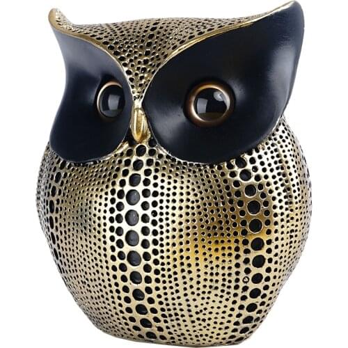 Home Figurines For Interior Home Decoration Accessories Room Decor Sculpture Owl Ornaments Statues For Decoration Statues Nordic