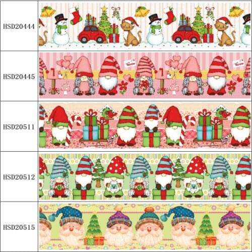 HSDRibbon free shipping 3" 75mm heat transfer printed hsd-design series Grosgrain Ribbon 50Yards/Roll