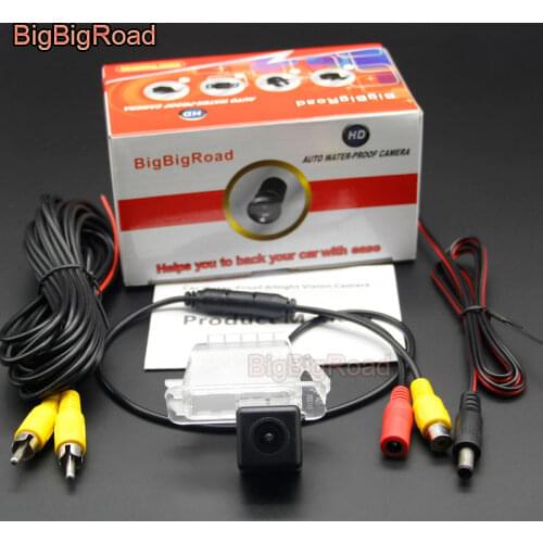 BigBigRoad For Ford Kuga Mondeo Ba7 Fiesta Focus 2 Hatchback S-Max S Max 2006-2010 Car HD Rear View Camera Auto Backup Monitor