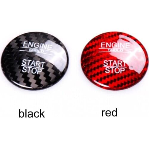 For Mercedes Benz A B C GLC GLA CLA ML GL Class W176 W246 W205 X253 X156 C117 Engine Start Button Carbon Fiber Cover Car Styling