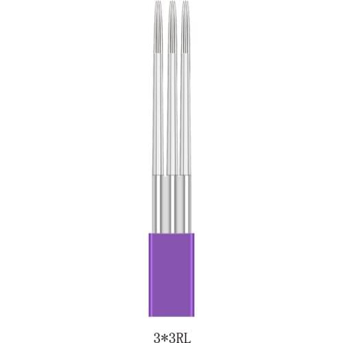 New Arrival Liner Microblading 3x3RL Shading Needle 3 Prong Round Shadow Eyebrow Manual Tattoo Needles