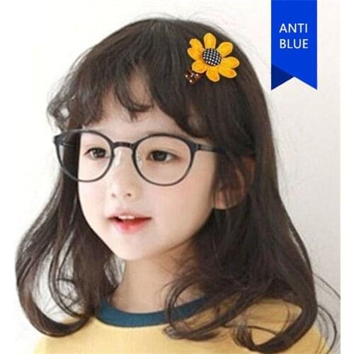 New Vintage Clear Lens anti blue Glasses Fashion Optical Glasses Eyeglasses Frame Kids Glasses Wholesale KAB003