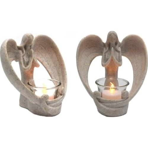 Sympathy Gift in Memory of Loved One,Angel Statue Tealight Candle Holder,Memorial Gifts for Loss of Loved One,Grieving