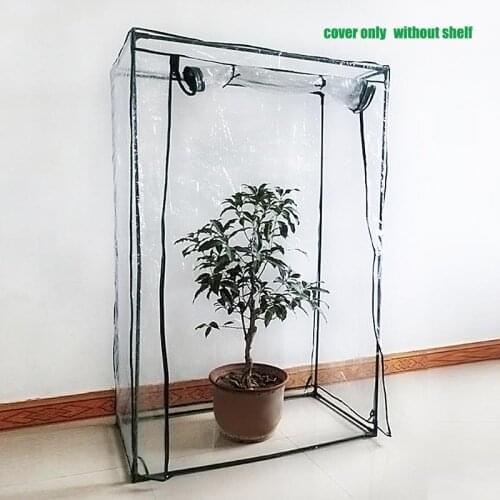 PVC Warm Garden Tier Mini Household Plant Greenhouse Cover Waterproof Anti-UV Protect Garden Plants Flowers without Holder