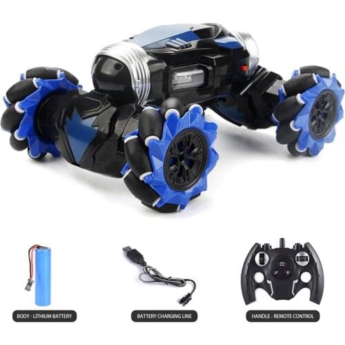 RC Car 4WD Radio Control Stunt Car Gesture Induction Twisting Off-Road Vehicle Drift RC Toys With Light & Music