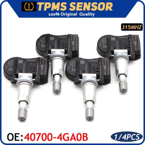 Car TPMS 40700-4GA0B Tire Pressure Monitoring System Sensor For Nissan Infiniti Q50 3.5L 3.7L 2014-2016 315MHz 40700-4GA0A