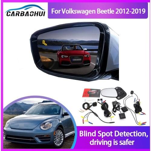BSA BSM BSD Blind Spot Monitoring System 24GHZ Millimeter Waves Mirror LED Light Warning For Volkswagen Beetle 2012-2019