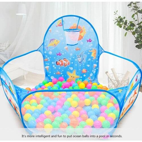 Foldable Children Kids Basketball Shoot-Ball Ocean Pool Play Tent Game House small size is easy to fit in compact home kids room