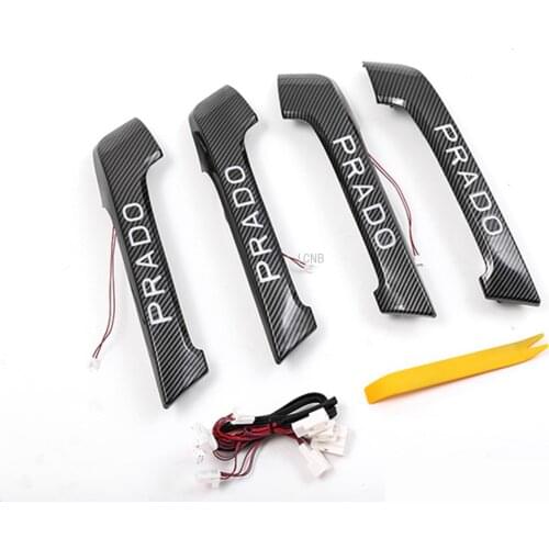 LED Inner Door Replacement Handle for Toyota Land Cruiser Prado 150 2010 2011 2012 2013 2014 2015 2016 2017 2018 2019 Accessorie