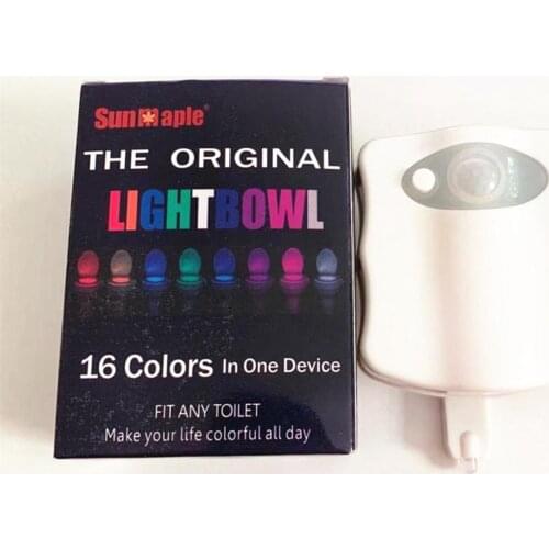 Smart LED Night Light PIR Motion Sensor Toilet Night Light 16 Colors Waterproof Backlight For Toilet Bowl LED Lamp Toilet Light