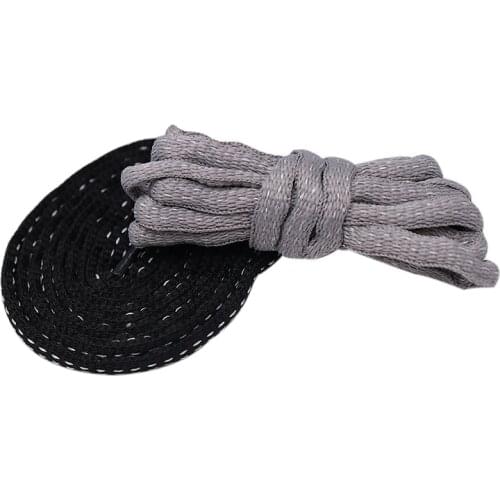 6MM Unique Oval Shoelaces Clothing Men Women Sneaker 2021 Autume Winter Black Gray Unisex Ropes For Kids&Adults Apair