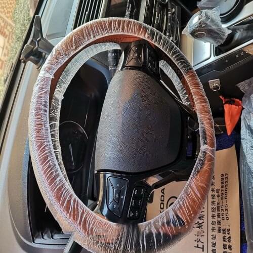 100/500x Universal100pcs Car Steering Wheel Cover For Disposable Plastic Covers