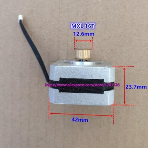 Brand new 2-phase 4-wire 42mm stepping motor 1.8 degree stepper motor with MXL gear