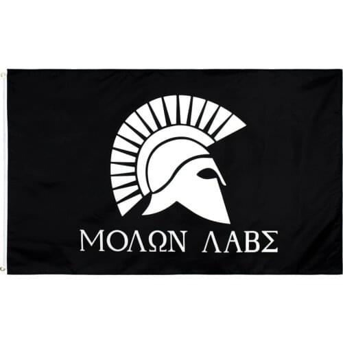 90x150 cm come and take it Greek Spartan Molon Labe Flag For Decoration