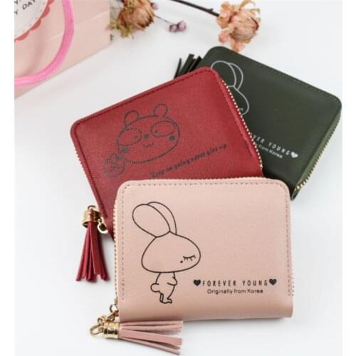 PROMOTION! 2021 Ins New Womens Short Wallet Short Purse for Women Gift Girls Card Change Short Wallet Bag Gift