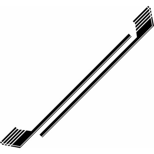 Car Door Side Hockey Stripes Graphic Vinyl Film Trim Strip Auto Body Decoration Decal For Ford F150 Car Accessories