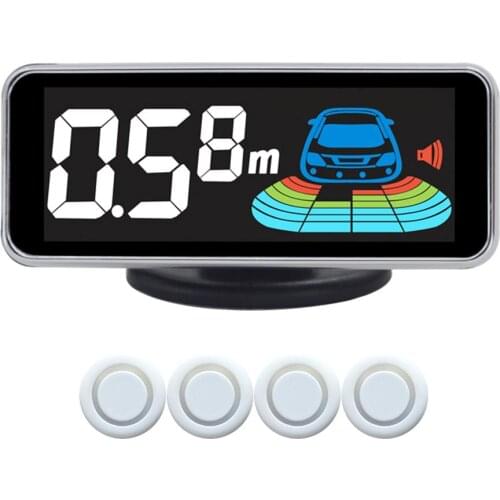 Car Parktronic Automatic LED Parking Sensor With 4 Sensors Reverse Backup Parking Radar Monitor Detector System Display